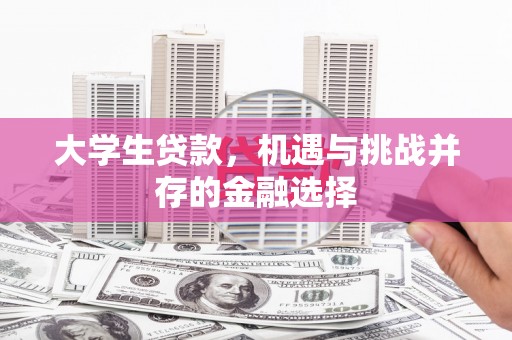 南化大学生贷款，机遇与挑战并存的金融选择