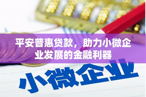 南化平安普惠贷款，助力小微企业发展的金融利器