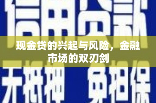 南化现金贷的兴起与风险，金融市场的双刃剑