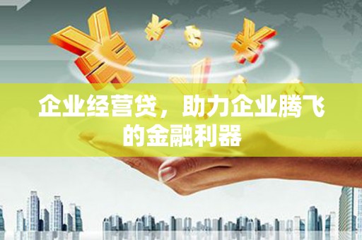 南化企业经营贷，助力企业腾飞的金融利器