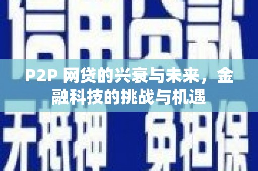 南化P2P 网贷的兴衰与未来，金融科技的挑战与机遇