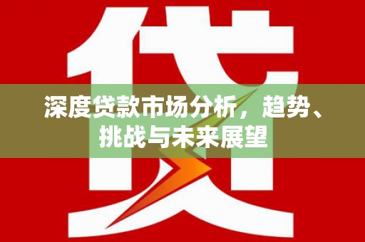 南化深度贷款市场分析，趋势、挑战与未来展望