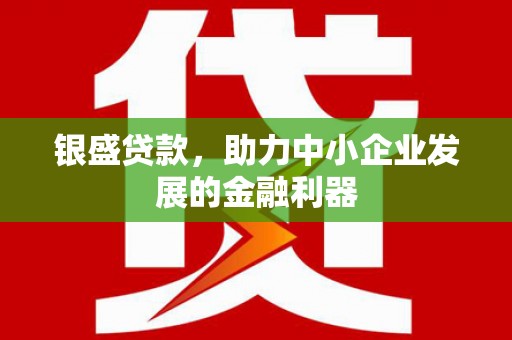 南化银盛贷款，助力中小企业发展的金融利器