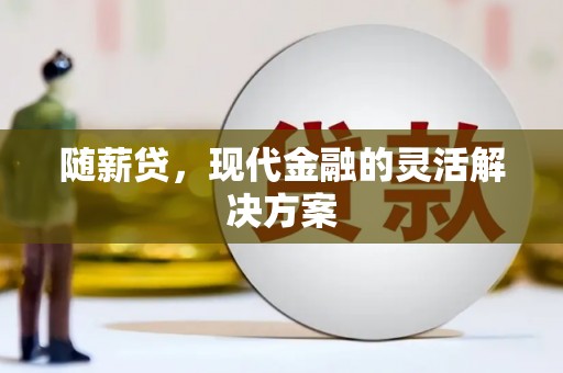 南化随薪贷，现代金融的灵活解决方案