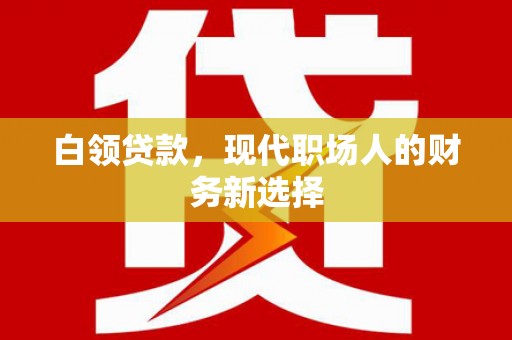 南化白领贷款，现代职场人的财务新选择
