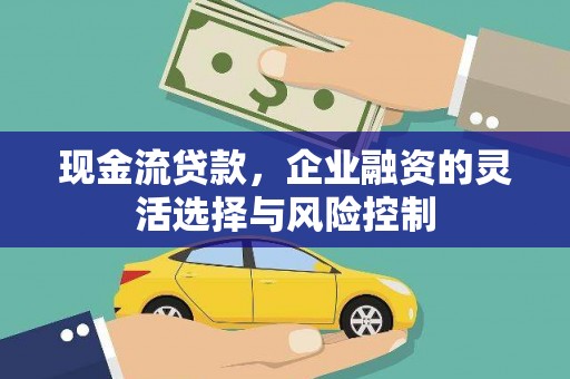 南化现金流贷款，企业融资的灵活选择与风险控制