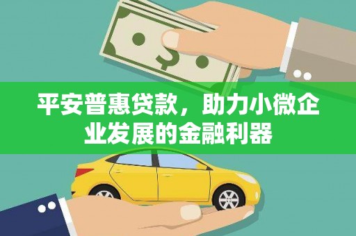 南化平安普惠贷款，助力小微企业发展的金融利器