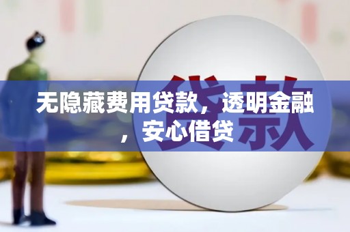 南化无隐藏费用贷款，透明金融，安心借贷