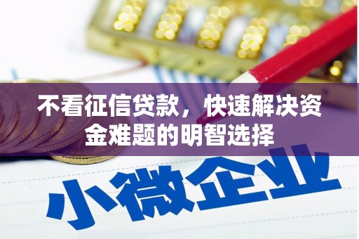 南化不看征信贷款，快速解决资金难题的明智选择