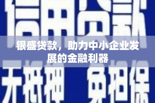 南化银盛贷款，助力中小企业发展的金融利器