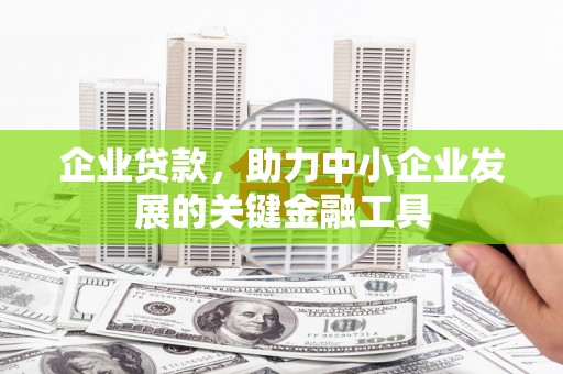 南化企业贷款，助力中小企业发展的关键金融工具
