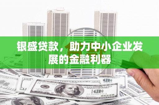 南化银盛贷款，助力中小企业发展的金融利器