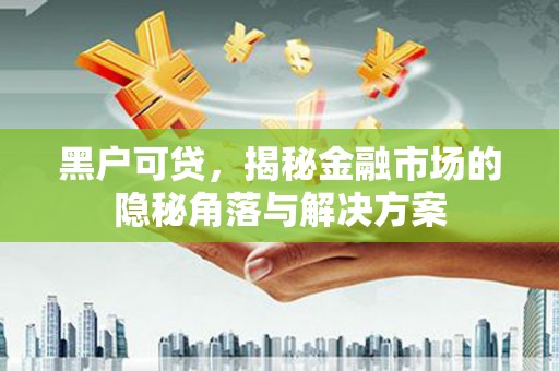 南化黑户可贷，揭秘金融市场的隐秘角落与解决方案