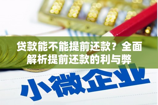 南化贷款能不能提前还款？全面解析提前还款的利与弊
