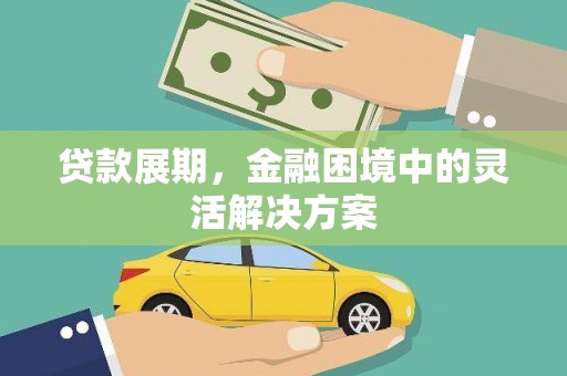南化贷款展期，金融困境中的灵活解决方案