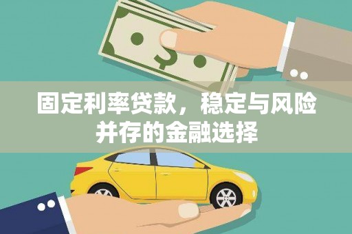 南化固定利率贷款，稳定与风险并存的金融选择
