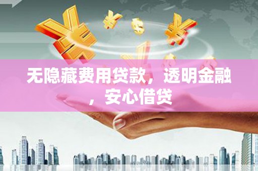 南化无隐藏费用贷款，透明金融，安心借贷