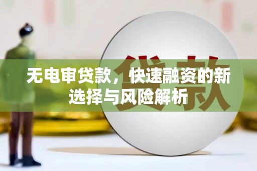 南化无电审贷款，快速融资的新选择与风险解析