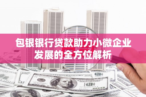 南化包银银行贷款助力小微企业发展的全方位解析