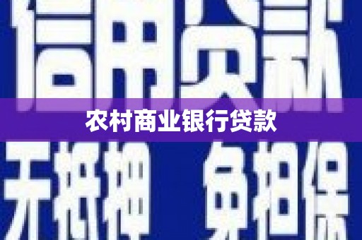 南化农村商业银行贷款