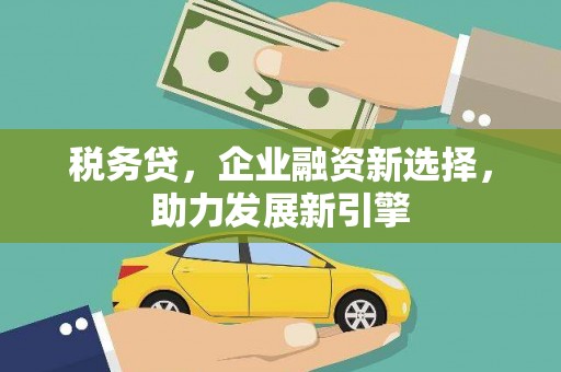 南化税务贷，企业融资新选择，助力发展新引擎