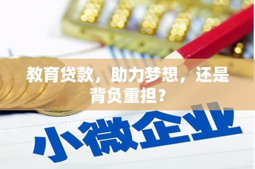 南化教育贷款，助力梦想，还是背负重担？
