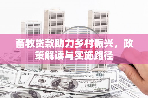 南化畜牧贷款助力乡村振兴，政策解读与实施路径