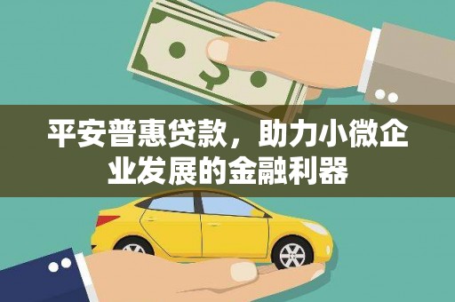 南化平安普惠贷款，助力小微企业发展的金融利器