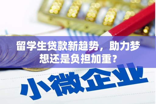 南化留学生贷款新趋势，助力梦想还是负担加重？