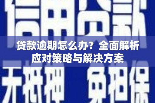 南化贷款逾期怎么办？全面解析应对策略与解决方案