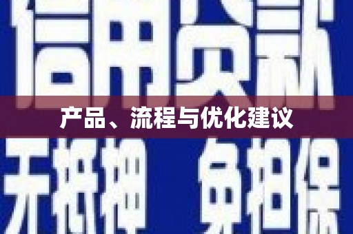 南化产品、流程与优化建议