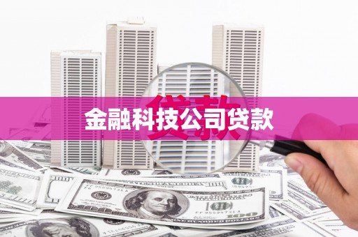 南化金融科技公司贷款