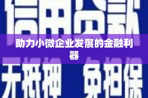 南化助力小微企业发展的金融利器