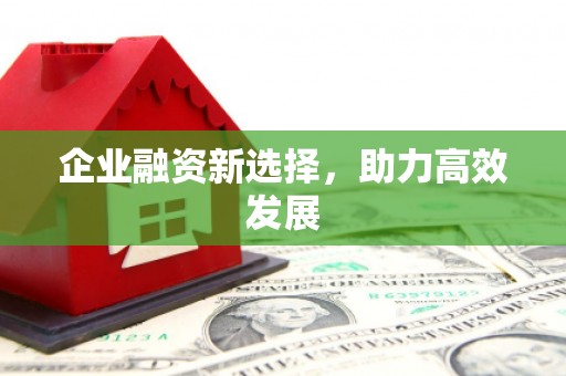 南化企业融资新选择，助力高效发展